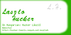 laszlo hucker business card