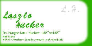 laszlo hucker business card